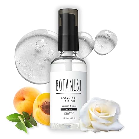 Botanist Organic Hair Oil for Frizzy, Damaged, Dry Hair Women & Men, Natural Scalp & Hair Oil Spray with Micro-Protein & Plant Extracts, Hair Care from Japan, DAMAGE CARE, Iris & Berry, 2.7 Fl Oz