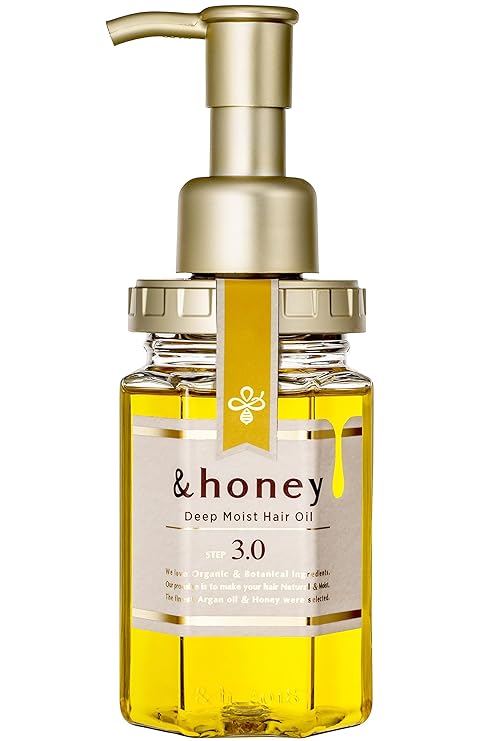 honey Deep Moist Hair Oil, Bulgarian Damask Rose Honey, 3.4 oz (100 m)