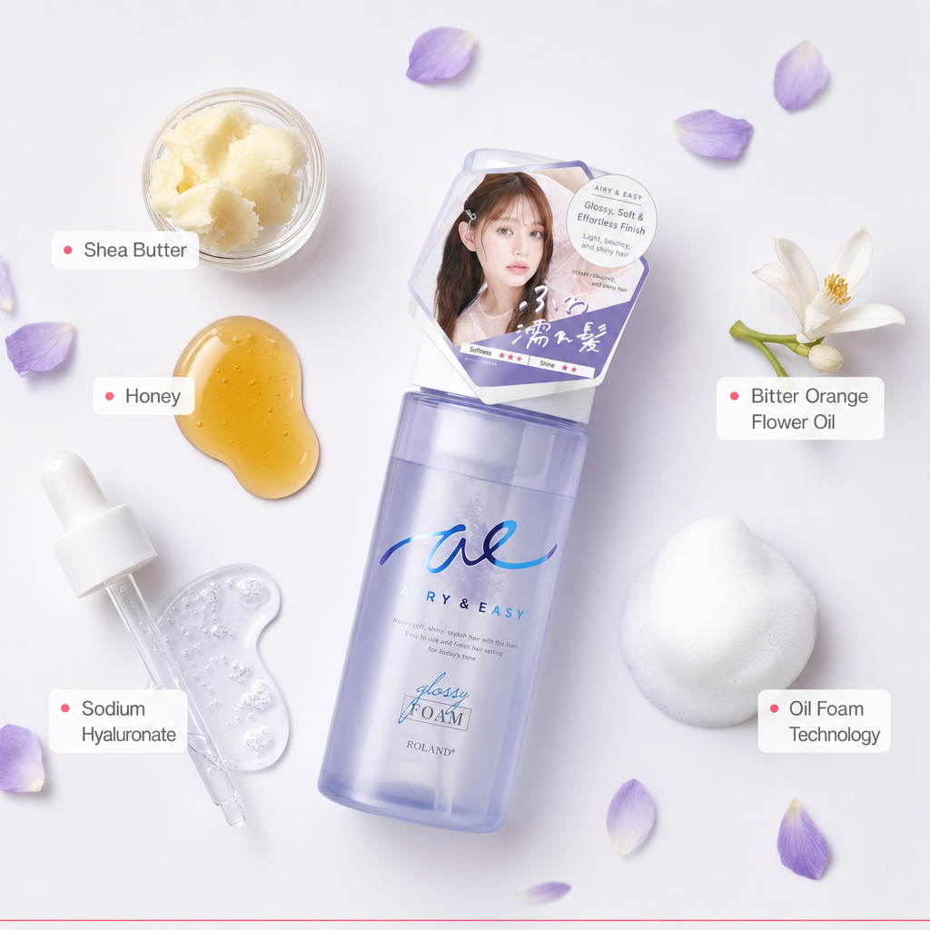 Glossy Oil Foam Hair Styler