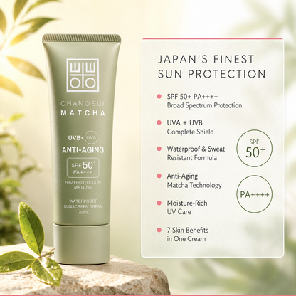 Matcha Waterproof Sunscreen Cream SPF 50+ PA++++