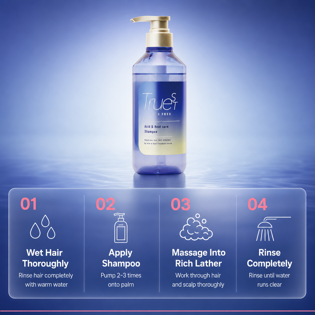 Champú reparador de ácido y calor