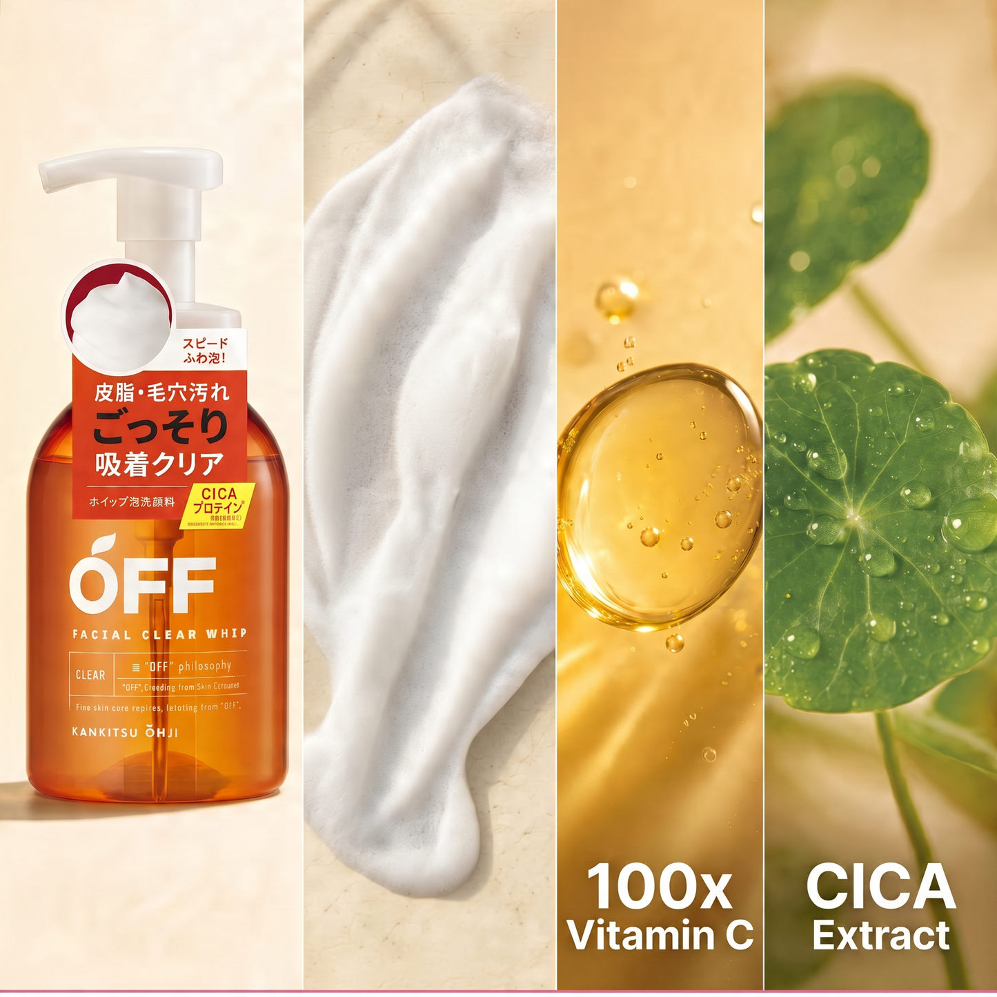 Limpiador Facial de Espuma Cítrica con Vitamina C