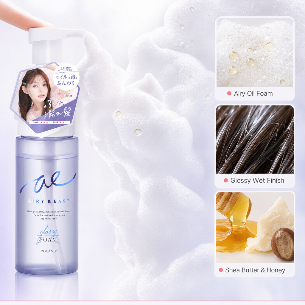 Glossy Oil Foam Hair Styler